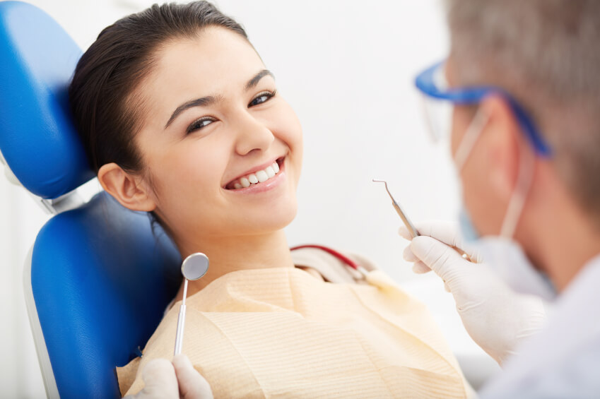 Regular checkups at the dentist are good for oral health!