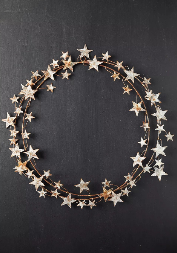Aged Iron Star Wreath from Anthropologie