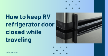 How to keep RV refrigerator door closed while traveling