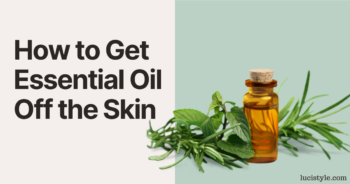 how to get essential oil off the skin