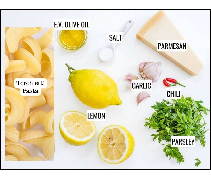 Lemon Torchietti Pasta Recipe